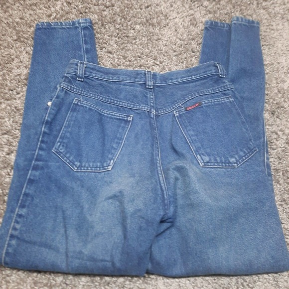 Vintage Oo La La Sasson Jeans Women 13 / 14 Blue Tapered Leg 80s Denim Pants - Picture 2 of 11